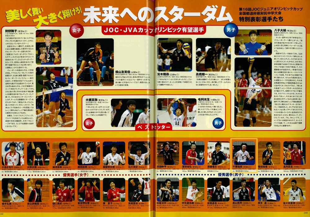 第16回JOC杯月刊バレーボール2003年2月号