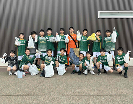 清掃活動後集合